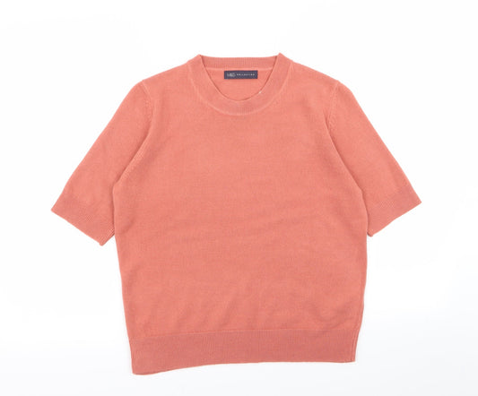 M&S Womens Pink   Basic T-Shirt Size 12