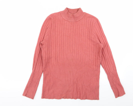 M&S Womens Pink   Basic T-Shirt Size 14