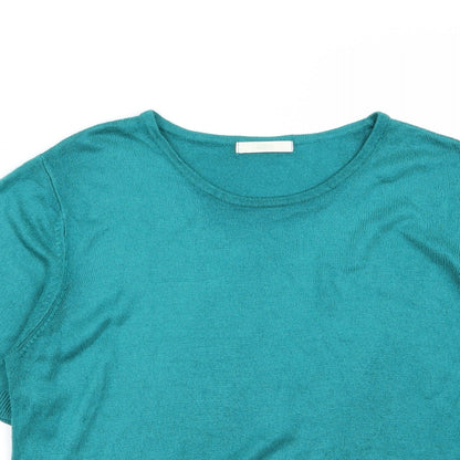 M&S Womens Blue   Basic T-Shirt Size 14