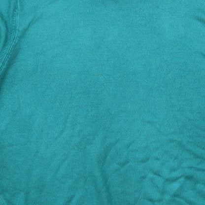 M&S Womens Blue   Basic T-Shirt Size 14
