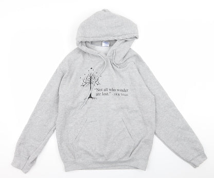 Gildan Womens Grey   Pullover Jumper Size S