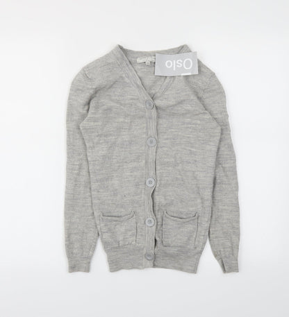 Oslo Womens Grey   Cardigan Jumper Size XS