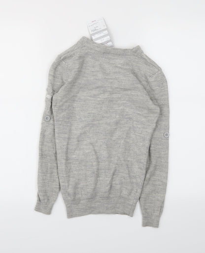 Oslo Womens Grey   Cardigan Jumper Size XS
