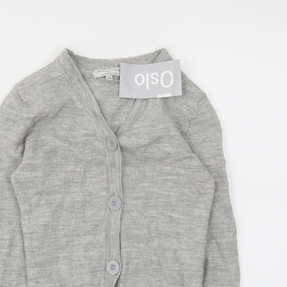 Oslo Womens Grey   Cardigan Jumper Size XS