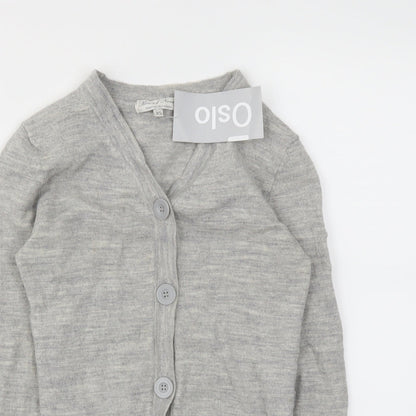 Oslo Womens Grey   Cardigan Jumper Size XS
