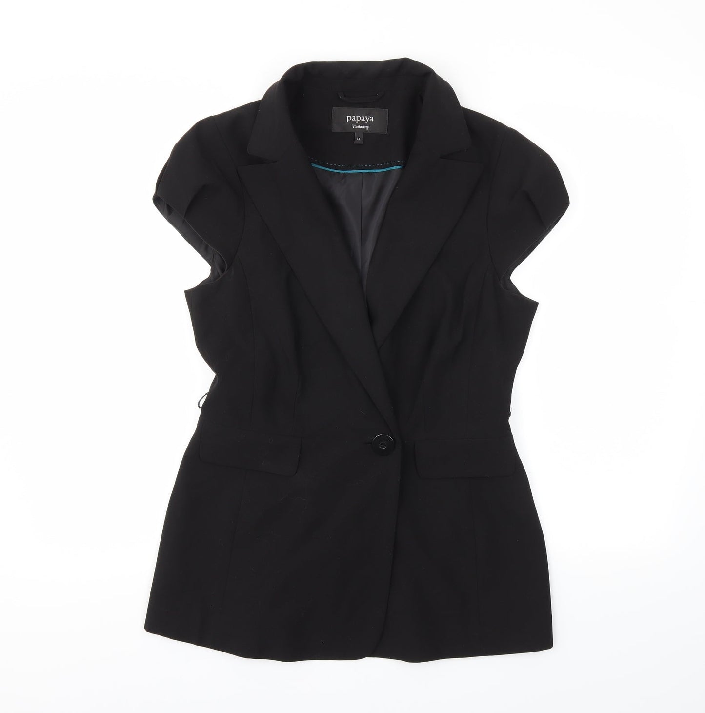 Papaya Womens Black   Jacket Blazer Size 14