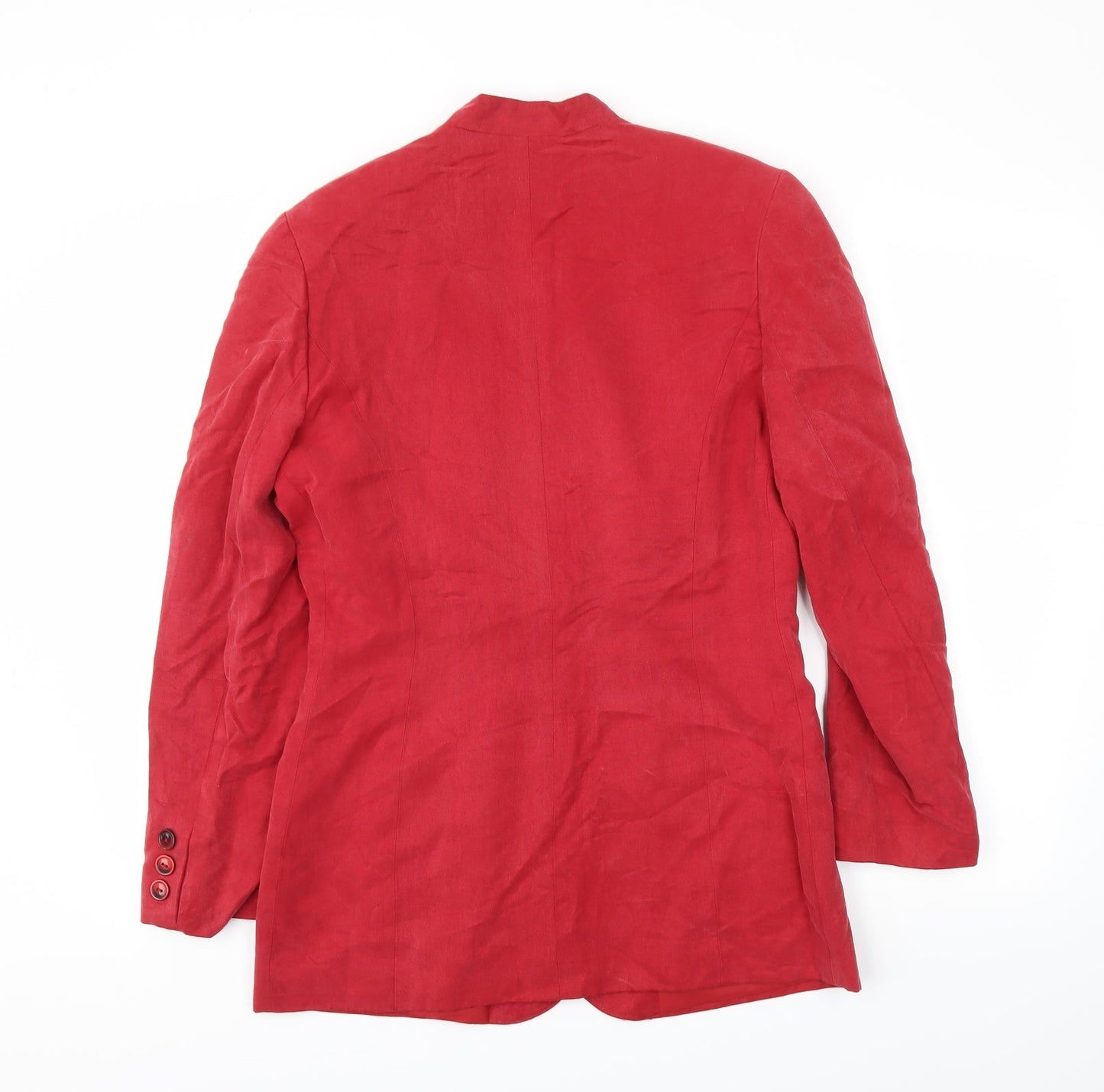 Womens UK Size 10 EQUATION Regular Red Blazer