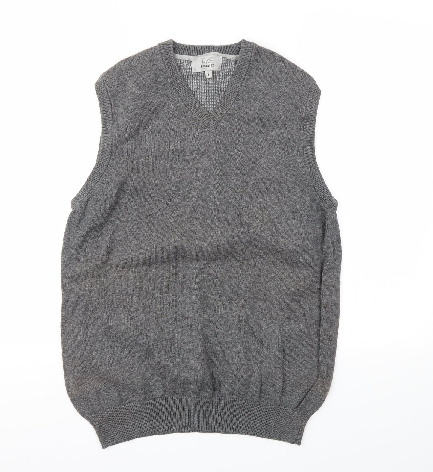 Mens UK Size S M&S Grey Pullover Sweatshirt