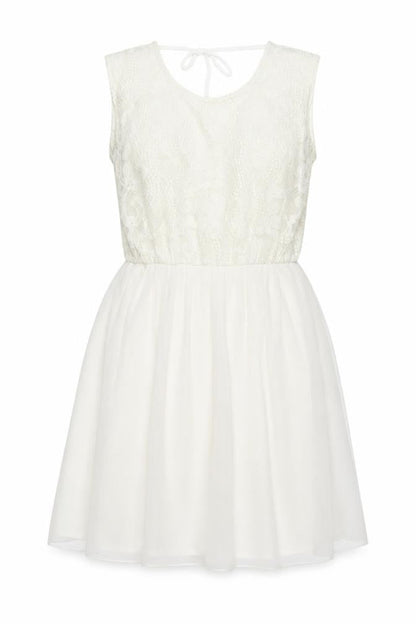 RIBBON  Womens Ivory   Fit & Flare  Size 12