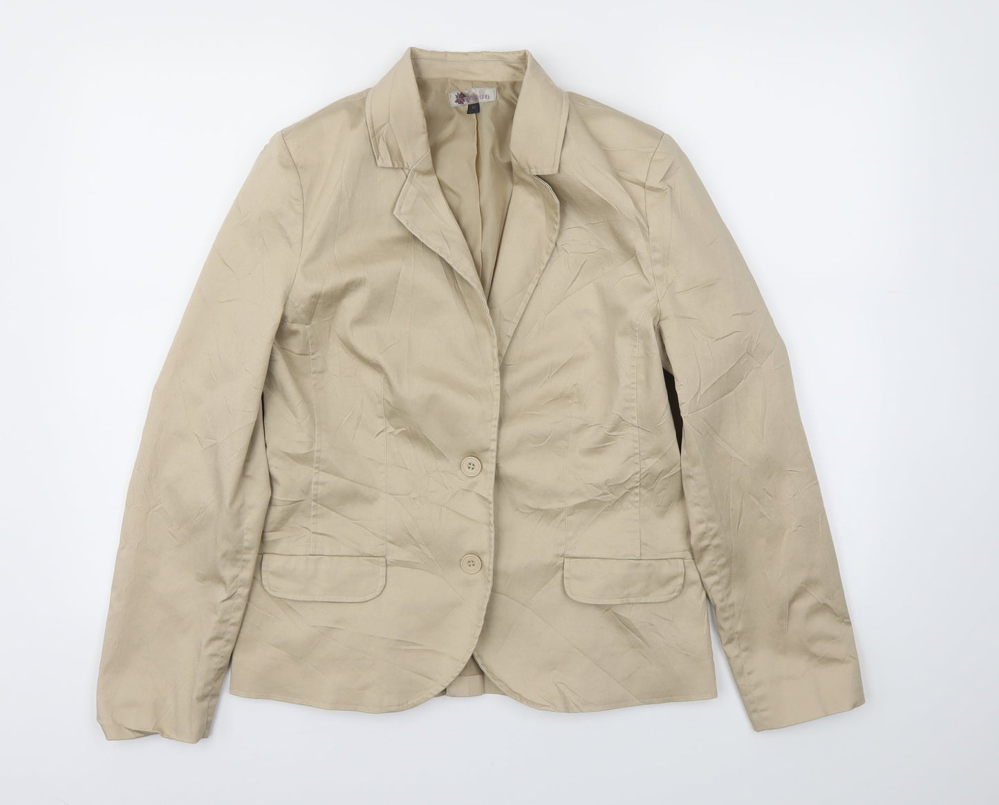 KWOMAN  Womens Beige   Jacket Blazer Size L