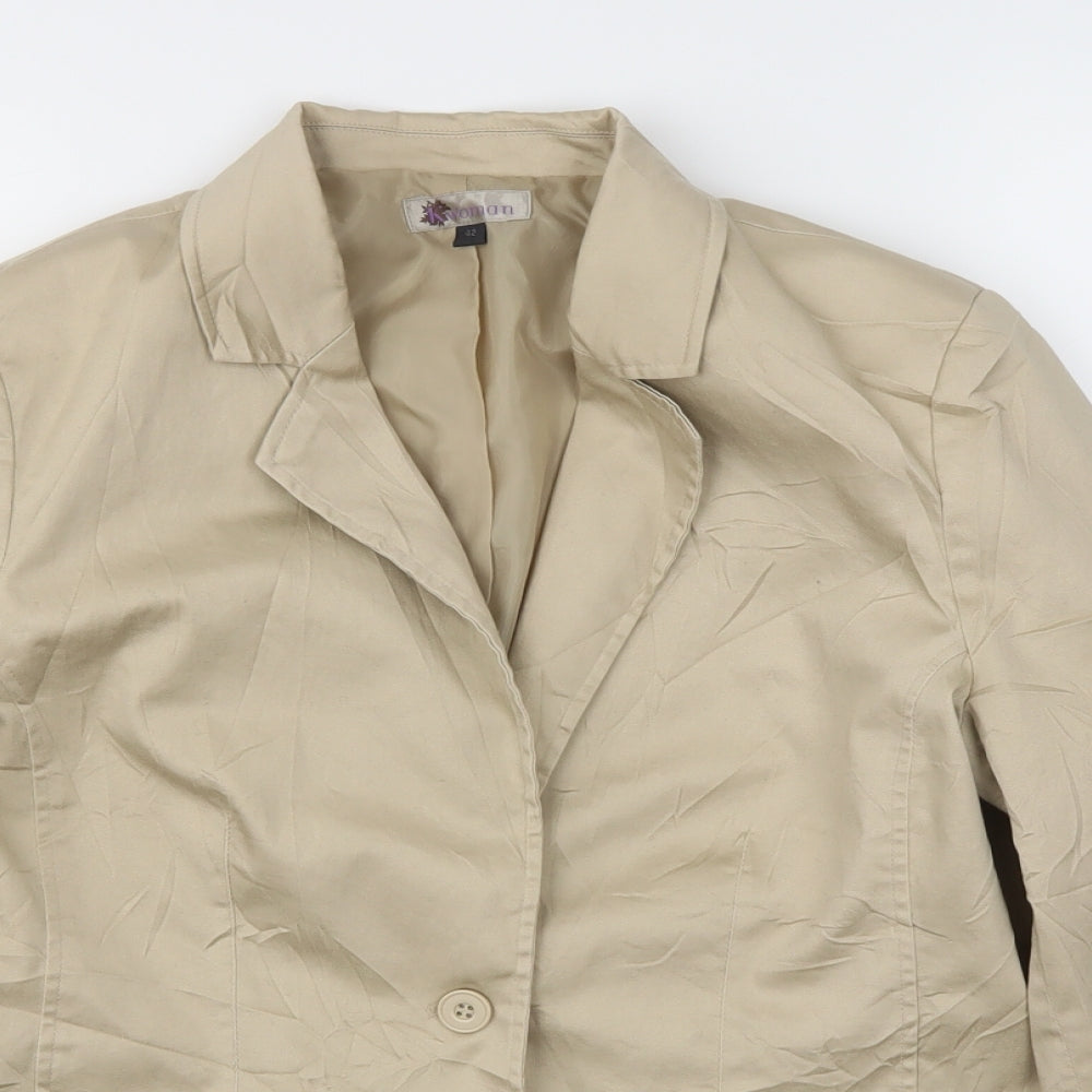 KWOMAN  Womens Beige   Jacket Blazer Size L