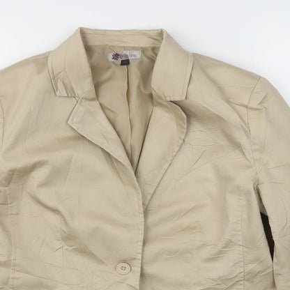 KWOMAN  Womens Beige   Jacket Blazer Size L