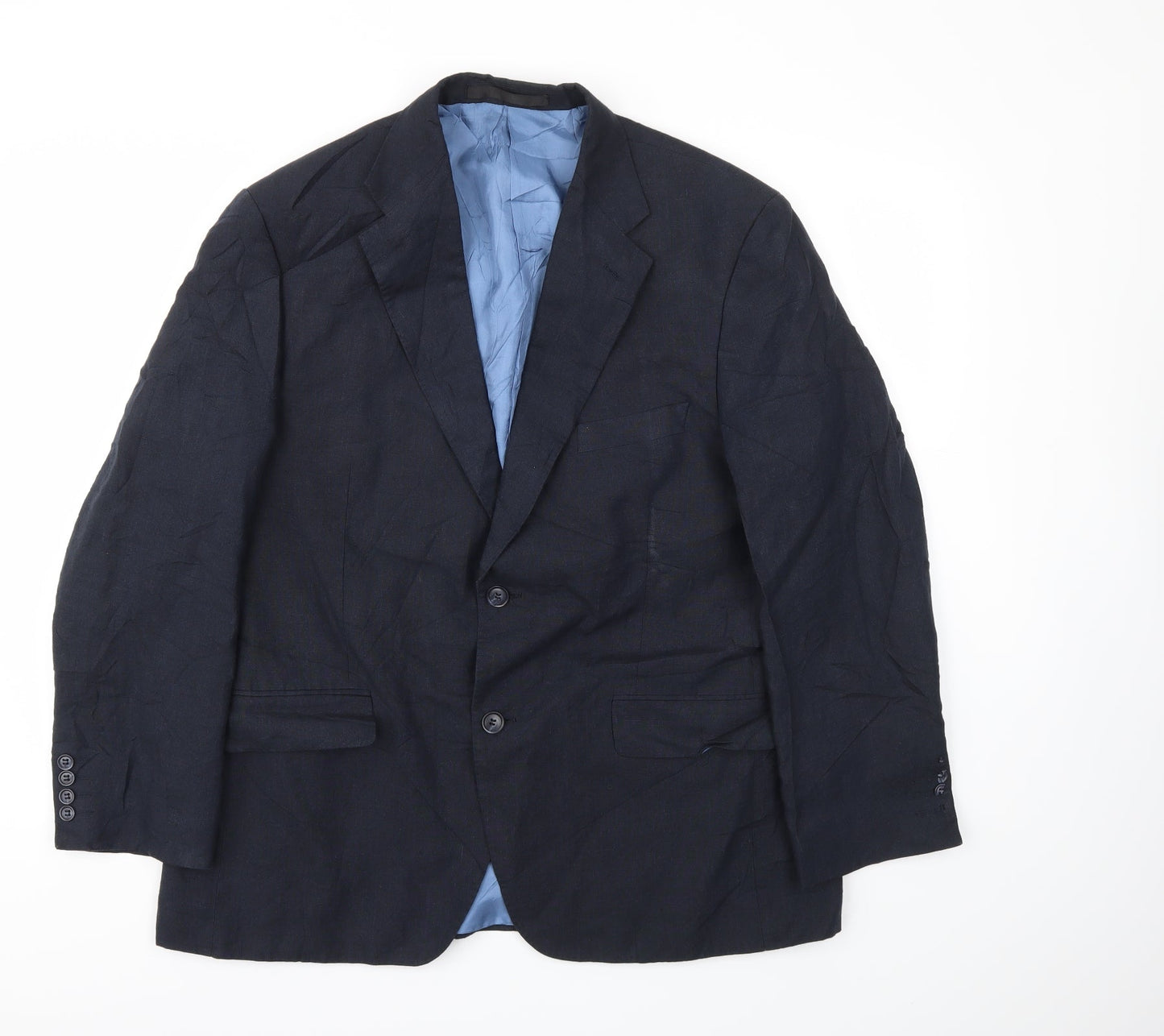 Mens UK Size 42 M&S Regular Blue Suit Jacket