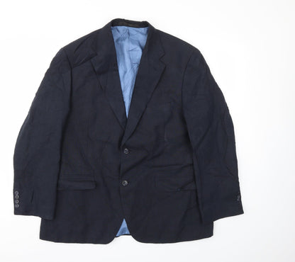 Mens UK Size 42 M&S Regular Blue Suit Jacket