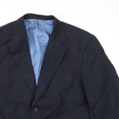 Mens UK Size 42 M&S Regular Blue Suit Jacket