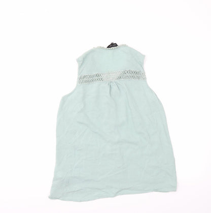 Womens UK Size 12 New Look Blue Basic T-Shirt