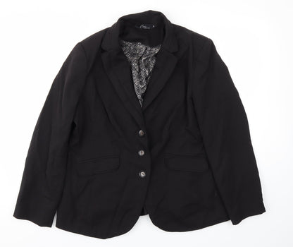 Womens UK Size 18 BM Plus Black Blazer