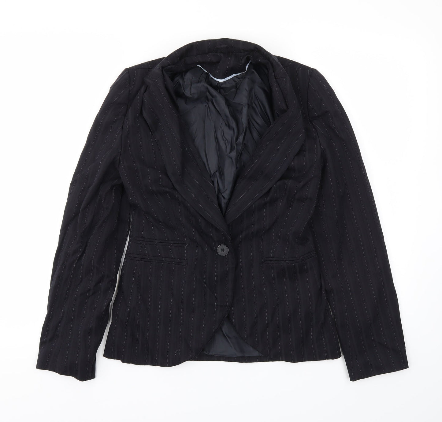 Womens UK Size 10 BAY Regular Black Blazer