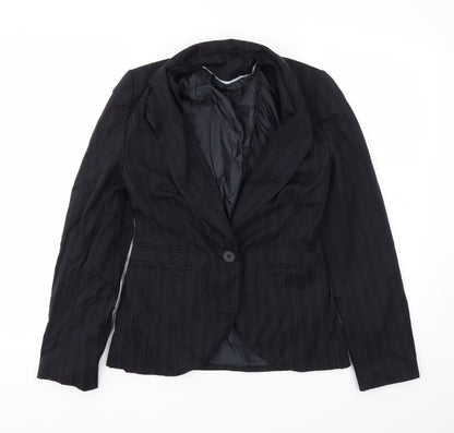 Womens UK Size 10 BAY Regular Black Blazer