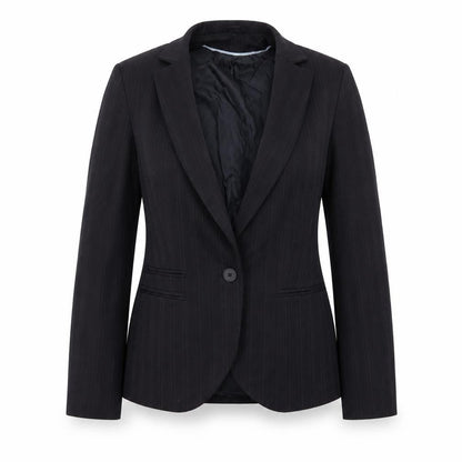 Bay Womens Black Ikat  Jacket Blazer Size 10
