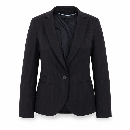 Bay Womens Black Ikat  Jacket Blazer Size 10