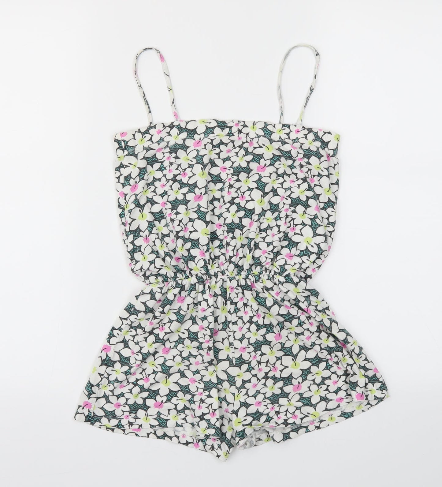 YD Girls Multicoloured Floral  Jumpsuit One-Piece Size 9-10 Years