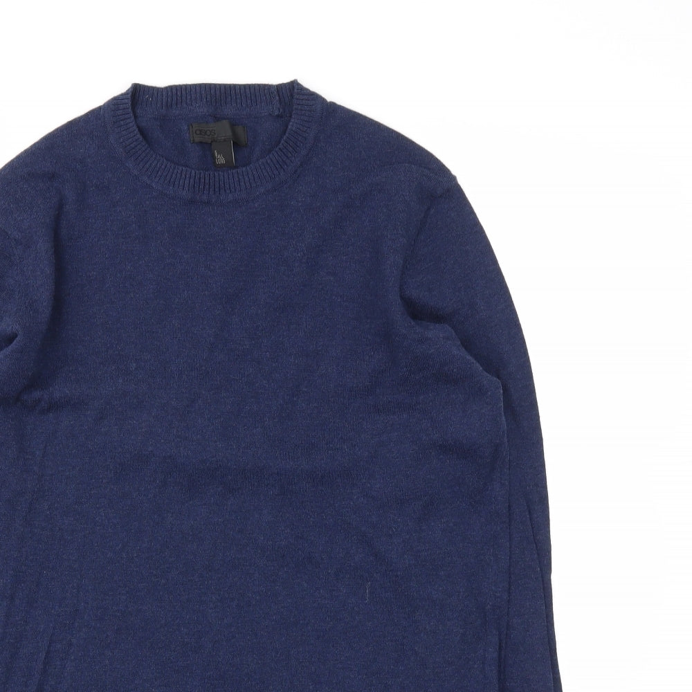 Mens UK Size S ASOS Blue Pullover Sweatshirt