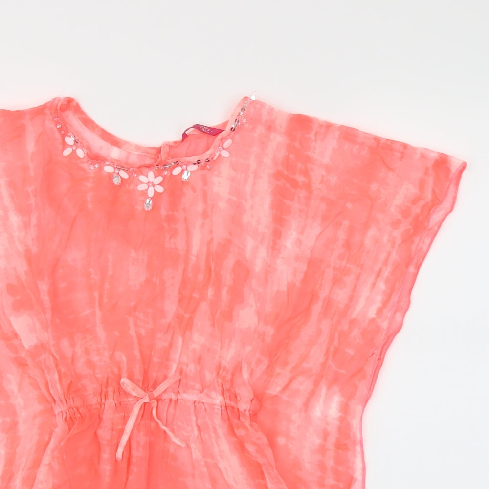 YD Girls Pink   Cape Jumper Size 9-10 Years