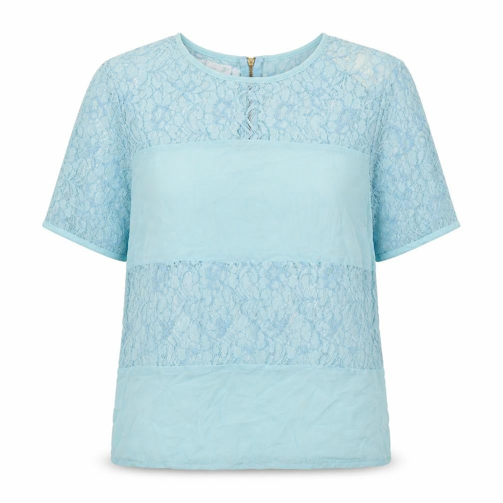 Miss Selfridge Womens Blue   Basic T-Shirt Size 12