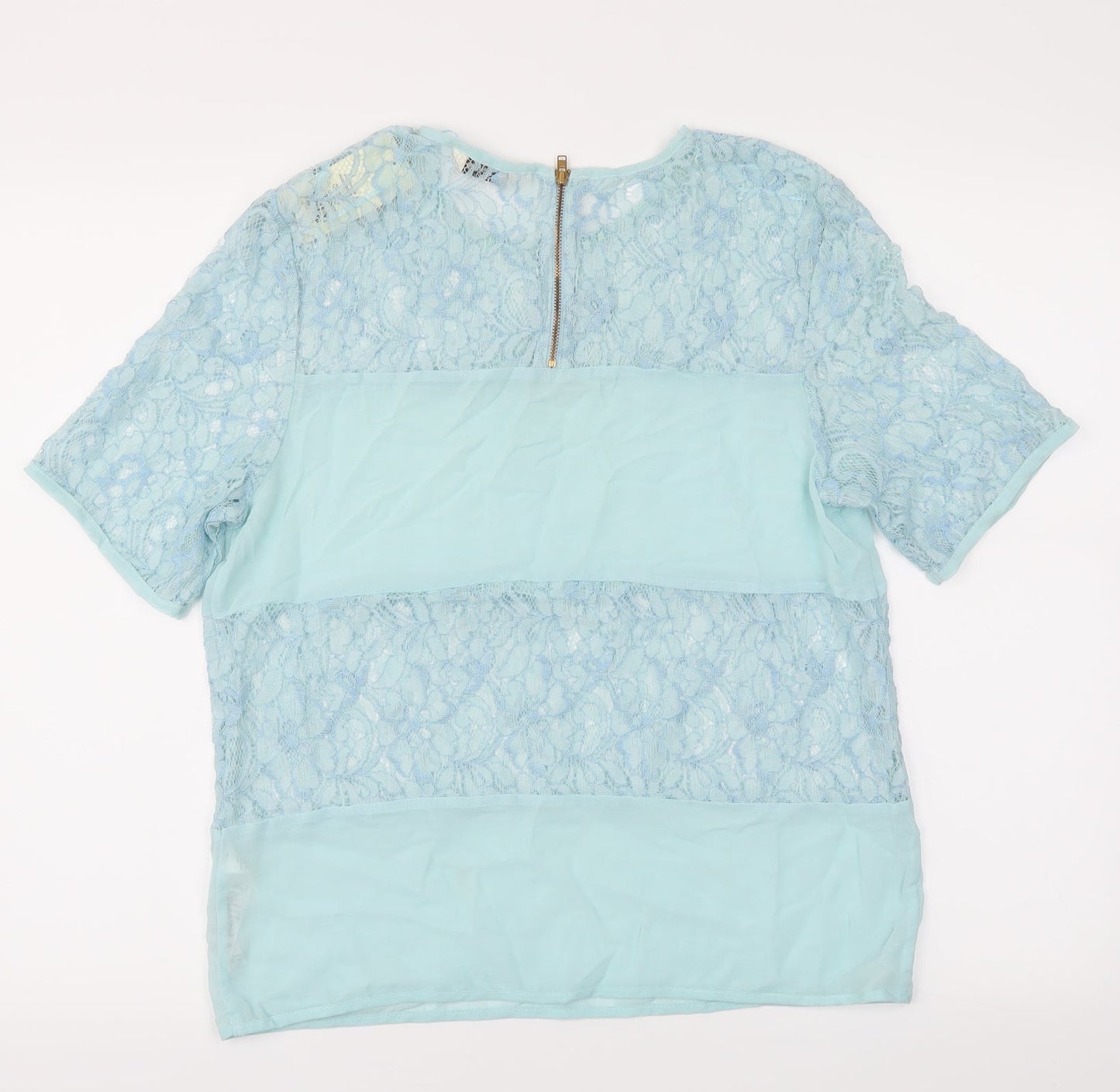 Miss Selfridge Womens Blue   Basic T-Shirt Size 12