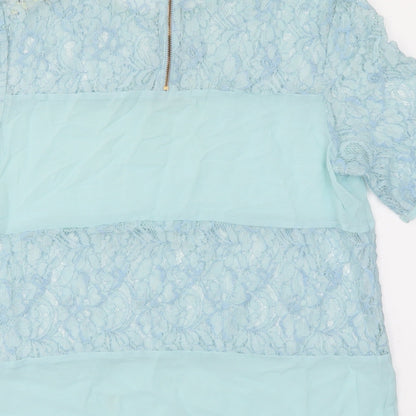 Miss Selfridge Womens Blue   Basic T-Shirt Size 12