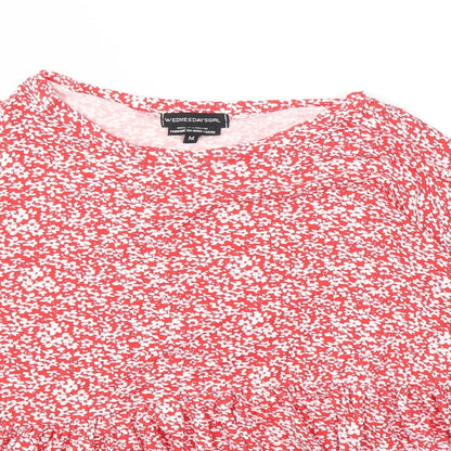 Womens UK Size M Wednesday's girl Red Camisole T-Shirt