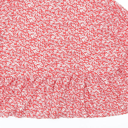Womens UK Size M Wednesday's girl Red Camisole T-Shirt