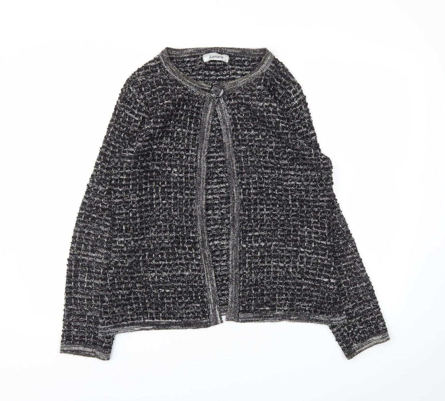 Alexara Womens Black   Cardigan Jumper Size S