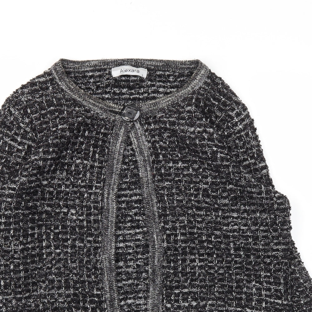 Alexara Womens Black   Cardigan Jumper Size S