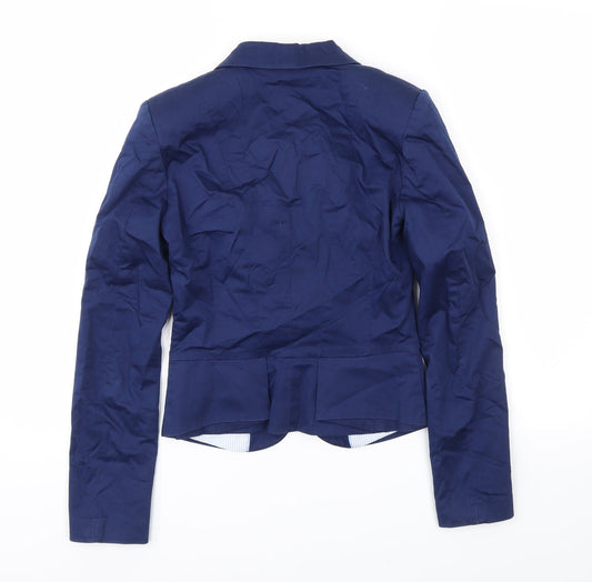 H&M Womens Blue   Jacket Blazer Size S