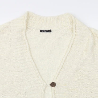BM Womens Grey   Cardigan Jumper Size XL