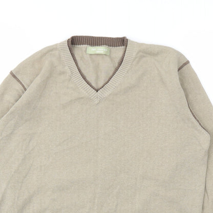 Mens UK Size M NEXT Brown Pullover Sweatshirt