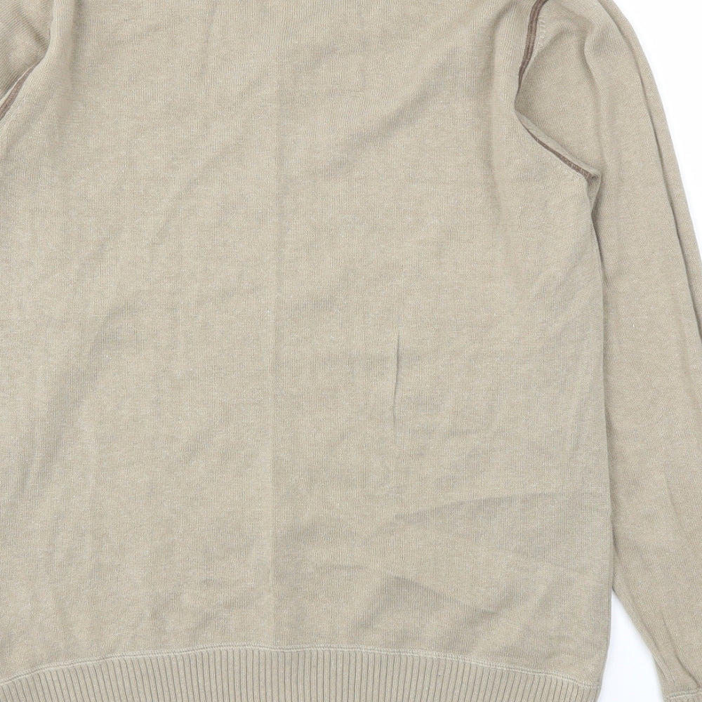 Mens UK Size M NEXT Brown Pullover Sweatshirt