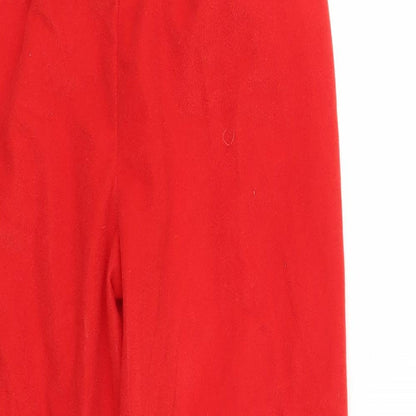 Made By Elves Girls Red   Jogger Trousers Size 5-6 Years