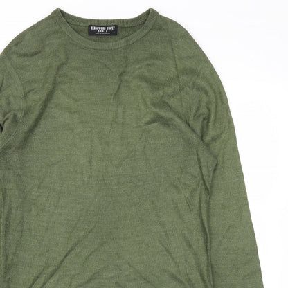 Mens UK Size S Cedar Wood State Green Pullover Sweatshirt