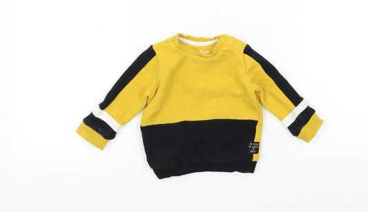 F&F Baby Yellow   Pullover Jumper Size 3-6 Months