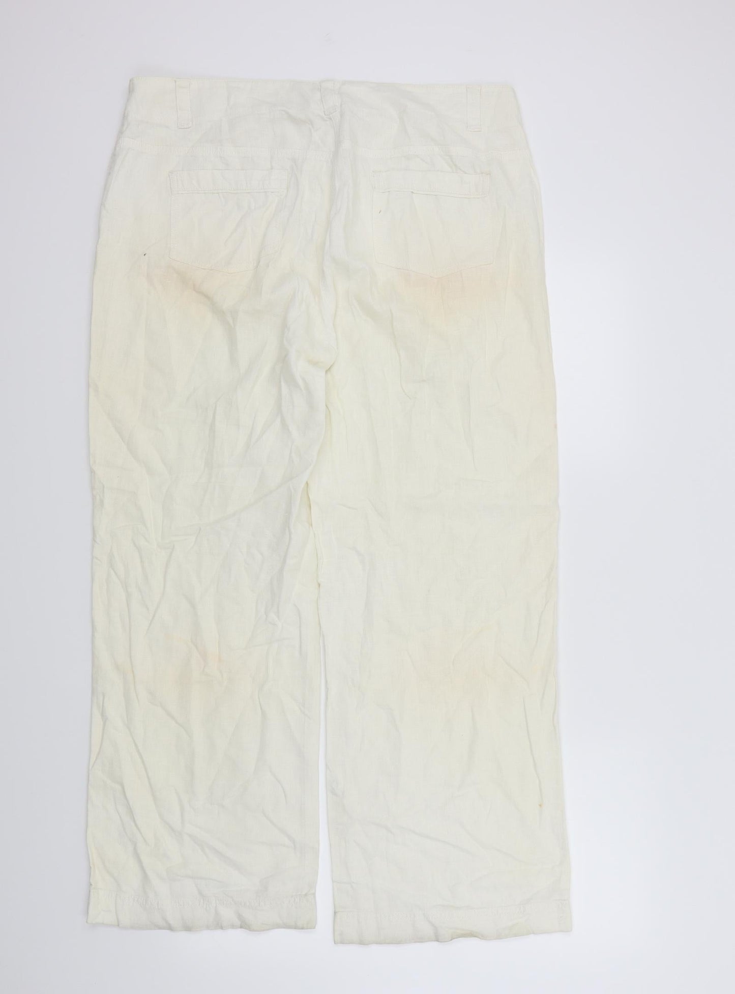 M&S Womens Beige   Trousers  Size 16 L29 in