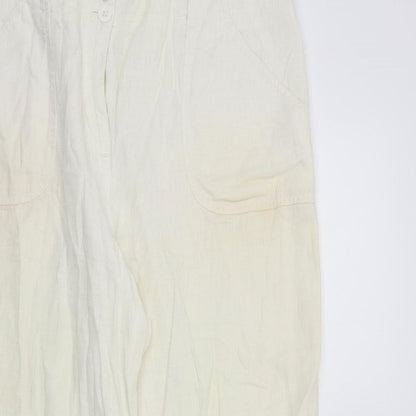 M&S Womens Beige   Trousers  Size 16 L29 in