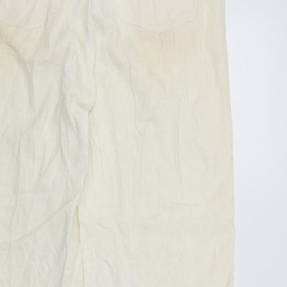 M&S Womens Beige   Trousers  Size 16 L29 in