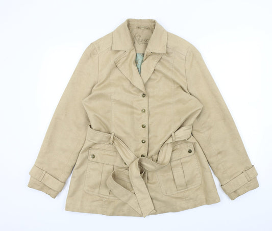 Klass Womens Beige   Gilet Jacket Size 12