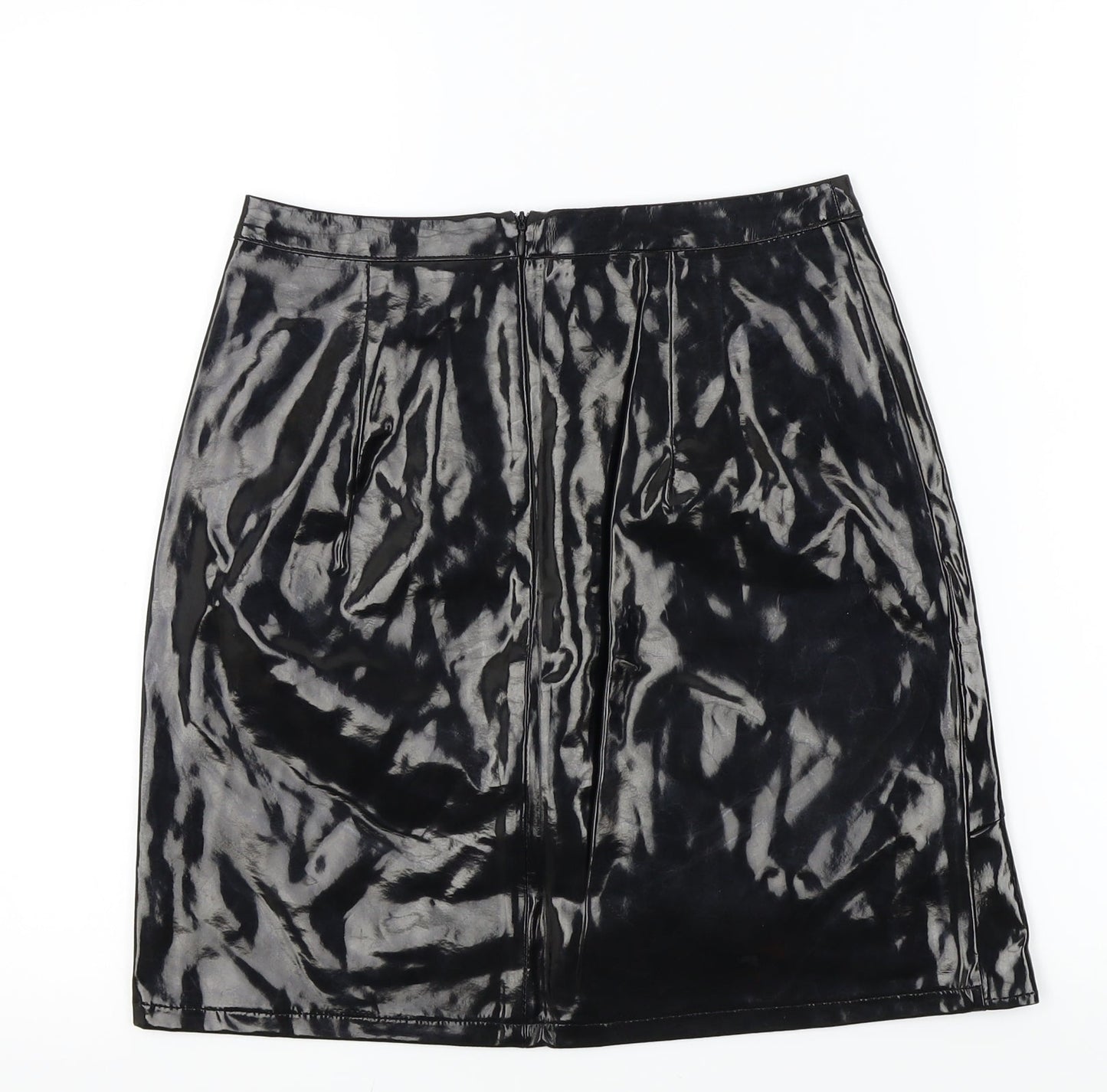 MAD BUT MAGIC Womens Black   A-Line Skirt Size S  - Frill Detail