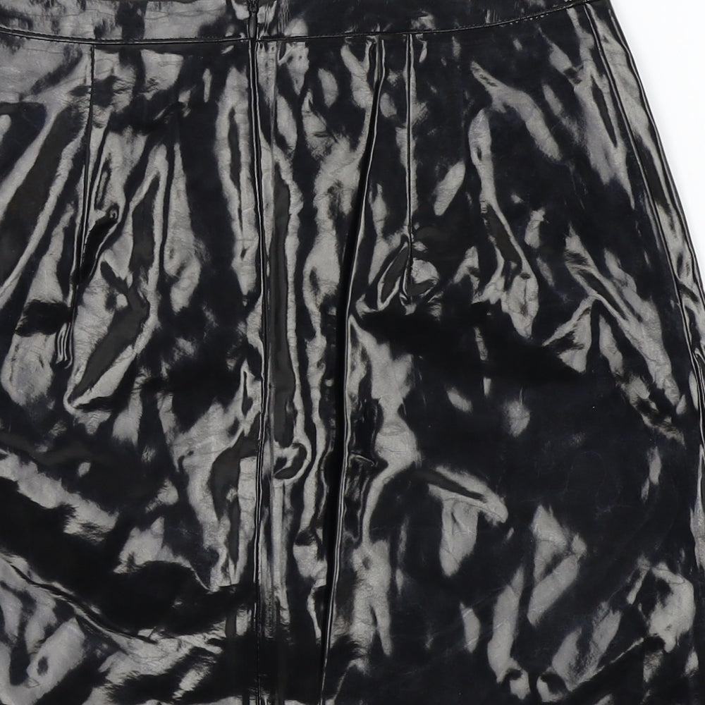 MAD BUT MAGIC Womens Black   A-Line Skirt Size S  - Frill Detail
