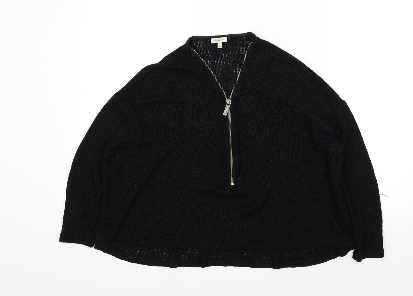 River Island Womens Black   Pullover Jumper Size 8