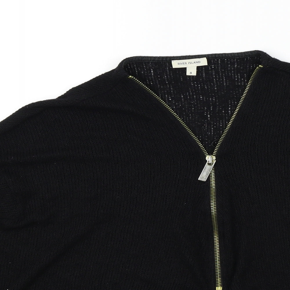 River Island Womens Black   Pullover Jumper Size 8